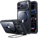 ESR for iPhone 17 Pro Max Case with Stash Stand, Compatible with MagSafe, Military-Grade Drop Protection Magnetic Phone Case, Scratch-Resistant Back Cover,Clear Black