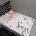 Sea You Soon Baby Cute Theme Backdrop Banner 6.5x5FT Watercolor Photo Background for Baby Shower & 1st Birthday Party Decorations