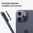 2 Packs Camera Lens Protector for iPhone 13 Pro Max/Pro 9H Tempered Glass Camera Cover Lens Aluminum Alloy Metal matte Case, Scratch Resistant Case Friendly (Blue)