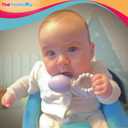 The Teething Egg and Grippie Ring - Baby Development Toys, Teether for 3, 4, 6, 12 Up to 18 Months Old Boy or Girl, Sensory Toys, A Baby Registry Must Have, Gray