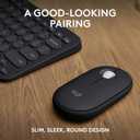 Logitech Pebble 2 Combo, Wireless Keyboard and Mouse, Quiet and Portable, Customizable, Logi Bolt, Bluetooth, Easy-Switch for Windows, macOS, iPadOS, Chrome - Black