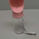 MalsiPree Leak-Proof Portable Dog Water Bottle for Travel - 19 oz, with Pink Bowl - Food Grade Plastic - Dog Bowls - Puppy Essentials - Pet Water Bottle