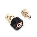 Ruimou 2PCS high Pressure Washer Adapter Set (M22-15mm Inner Diameter to 1/4 Female Head+M22-15mm Inner Diameter to 1/4 Male Head) for Connecting Universal Guns, Hoses, and Pumps,5000PSI
