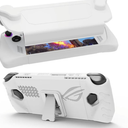 Upgraded Ultra Slim TPU Protective Case with Front Cover Compatible with ASUS ROG Ally, Shock-Absorption, Non-Slip and Anti-Scratch Design Cover Protector (White)