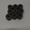 10Pcs Tear Resistant Multi-Purpose Rubber Spacer 1" OD x 3/8" ID x 1" Thick Rubber Bushing Solid Smooth Round Neoprene Rubber Washers for Car,Motor,Bars Accessories