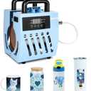 Mug Press Upgrade Mug Heat Press Machine for 10oz-15oz Coffee Mugs 16oz Skinny Straight Cups, Handheld Lightweight Mug Press Sublimation Machine Cup Heat Press Mini Tumbler Press