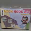 MIAOLLUN Latch Hook Rug Kits, 3D Printed Canvas Christmas Santa Decor Crochet Tapis Needle for Carpet for Crafts 20.4" X 15.0",Santa Claus