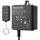 DEWENWILS 60W Low Voltage Landscape Transformer with Remote Control, 120V AC to 12V DC, Dusk to Dawn & Timer, Outdoor Low Voltage Transformer for Spotlight, Garden Light, Pathway Light