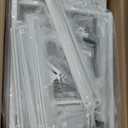 iSPECLE Freezer Organizer - Fits 14.8 to 16 Cu.Ft Large Deep Freezer, 4 Pcs Hanging Bins and 2 Tier Rack Divided Space into 3 Layers, Easy Slide to Get All Food, White