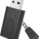 Bluetooth 5.3 Transmitter, APTX Adaptive APTX Low Latency Dual Device Connection,for PS5,PS4, Switch, PC, TV,Bluetooth Headphones (Plug Play)