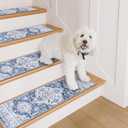 OJIA Non-Slip Stair Treads for Wooden Steps 30"x8" Indoor Stair Runner 15PCS Rubber Backed Soft Carpet Stair Treads Mat Staircase Step Treads Covers for Kids and Dogs