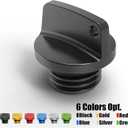 NICECNC Oil Filler Plug Cap M20 Black Compatible with Yamaha YZ 65 80 125/X 250/X YZ250F YZ450F YZ250/450FX WR250F WR450F WR250R MT-09/FZ-09,CNC-machined Billet 6061 Aluminum,See Fitment