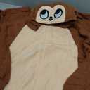 Funziez! Sherpa Bear Adult Onesie - Animal Halloween Costume - Plush Teddy One Piece Cosplay Suit for Adults, Women and Men (Large, Brown)