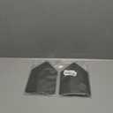 HOMOTEK 2 Pack Tissue Box Cover, Square PU Leather Tissue Holder, Decorative Facial Tissue Cube Paper Organizer Dispenser for Bathroom, Night Stands, Desk, Car 5X5X5'' - Beige, Pebble Grain (Dark Gray)