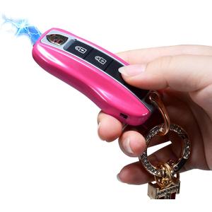 Mini Stun Gun with LED Flashlight and Wrist Strap – Unique Key fob Design