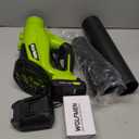 Leaf Blower, Electric Cordless Leaf Blower with 2 Batteries and Charger, 2 Speed Mode, Lightweight Cordless Blower for Blowing Leaves, Patio Cleaning, Blowers for Lawn Care and Dust