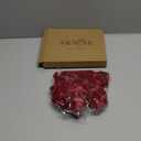 16Pcs Velvet Ribbon Bows for Christmas Tree, Vintage Rustic Small Craft Bows Ornaments for Garland Wreath Gift Wrapping Candy Bags Party DIY Decorations (Burgundy, 5" x 10", Width of 1")