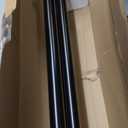KAMANINA 1 Inch Double Curtain Rod 72 to 144 Inches (6-12 Feet), Black Curtain Rods for Windows 66 to 120, Heavy Duty Telescoping Drapery Rods with Twisted Cage Finials, Fewer Rods, Faster Setup