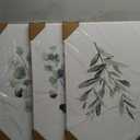 Green Botanical Wall Art Sage Plant Canvas Pictures Eucalyptus Wall Decor Watercolor Leaves Prints Minimalist Leaf Poster Natural Artwork Flower Painting for Living Room Bedroom 16x24x3 Inch Unframed