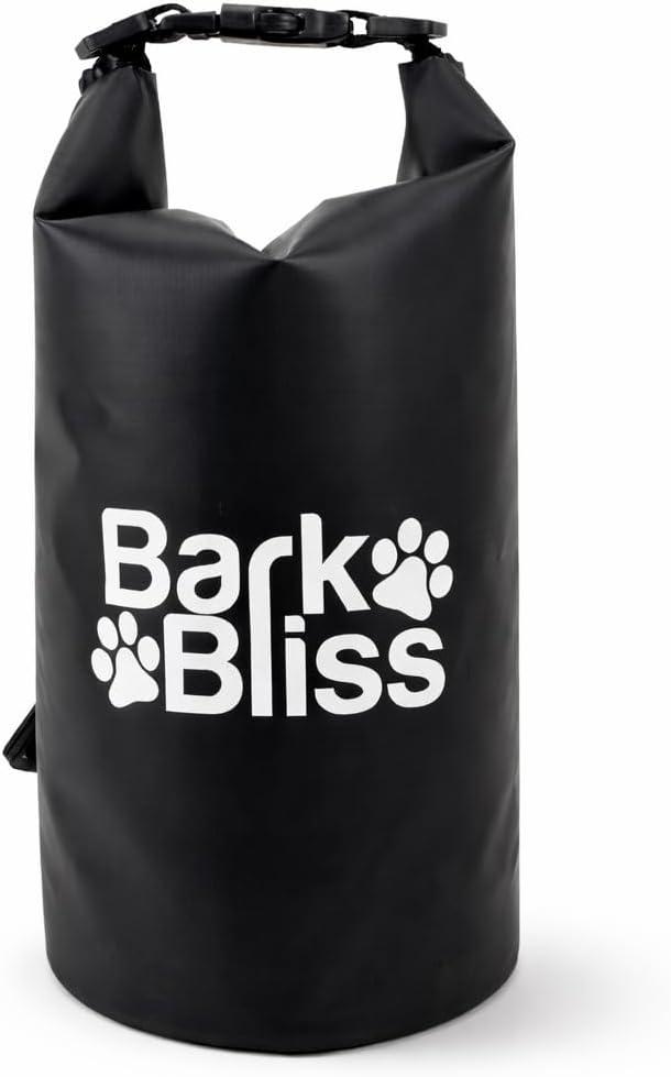 Reusable Odor Proof Dog Poop Bag Holder for Walks, Leashes, Water Resistant Wag Bags for Backpacking, Dog Hiking Bag, Black, 2L