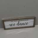 Dazingart In This Kitchen We Dance Sign, Rustic Farmhouse Wood Wall Hanging Kitchen Plaque Decorations, Kitchen Sign Decor for Dinning Room (Dance)