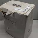 2 Pack 2 Liter/68 oz Square Glass Pitcher with Lid, Classic Stripes Water Pitchers with Handle for Fridge, Large Jug for Iced Tea, Coffee, Borosilicate Glass Carafe for Hot/Cold Brew Drink, Gold