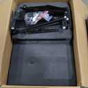 Convertible Sleeper Chair-Fabric Futon Sofa Bed, Single Sleeper Sofa, Small Couch Bed with USB Port, Foldable Table, Pillow, Adjustable Backrest for Dorm/Bedroom/College Darkgrey