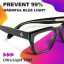 VISOONE TR90 Square Blue Light Blocking Glasses Fashion Computer Eyewear for Women and Men RANDI