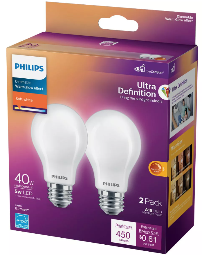 Philips Led UD 40W A15 Frost Light Bulb