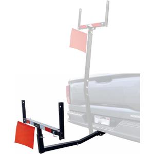 MaxxHaul 70231 Hitch Mount Pick Up Truck Bed Extender For Ladder, Rack, Canoe, Kayak, Long Pipes and Lumber) , Black , 37 x 19 x 3 inches