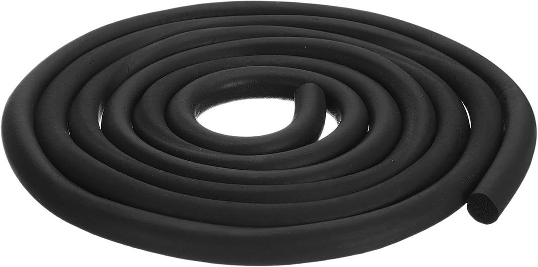 uxcell Foam Rubber Weather Seal Strip, 15mm(19/32") Diameter 3 Meters (9.84Ft) Long Round EPDM Rubber for DIY Gasket, Warehouse, Pads, Foam Tubing, Crafts