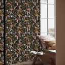 HAOKHOME Peel and Stick Wallpaper Boho Mushroom Removable Stick on Forest Contact Paper for Bathroom Black/Brown/Green 17.3in x 32.8ft