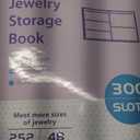 Large Transparent Jewelry Storage Book with 300 Pockets and 50 Jewelry Pouches,Travel Jewelry Organizer and Storage,Jewelry Binder Organizer for Earring,Bracelet,Necklace (300 Grids+50 pvc bags,Pink heart)