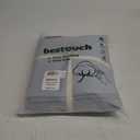 BESTOUCH Duvet Cover Set 100% Washed Cotton Linen Feel Super Soft Comfortable Chic Lightweight 3 PCs Home Bedding Set Cornflower Blue Queen (Queen (90" x 90")), Cornflower Blue