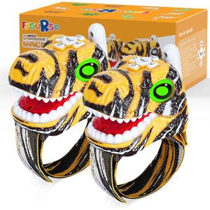 Walkie Talkies for Kids 2 Packs, Kids Toys for Boys Girls Aged 3 to 8 Years Old for Outdoor Adventure, Camping, Halloween, Christmas, Birthday Gifts (Yellow, Dinosaur)