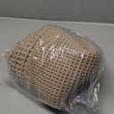 RESARE Waffle Bath Mat, Super Absorbent Non Slip, Machine Washable, Ultra Soft Boho Bath Rugs with Tassels, Upgraded Bordered Design, 17"x24" Brown