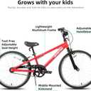 JOYSTAR 16" Kids Bike for Boys and Girls Ages 1-7Years Toddler Bike with Training Wheels & Basket, Detachable Parent Push Handle, Kids Pedal Bike