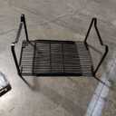 Extendable Metal Wire Shelf Organizer - Adjustable 15-24.4in Length, Stackable Storage Rack for Kitchen, Pantry, Bathroom, Shoe Cabinet & Tool Closet (2 Pack, Black)