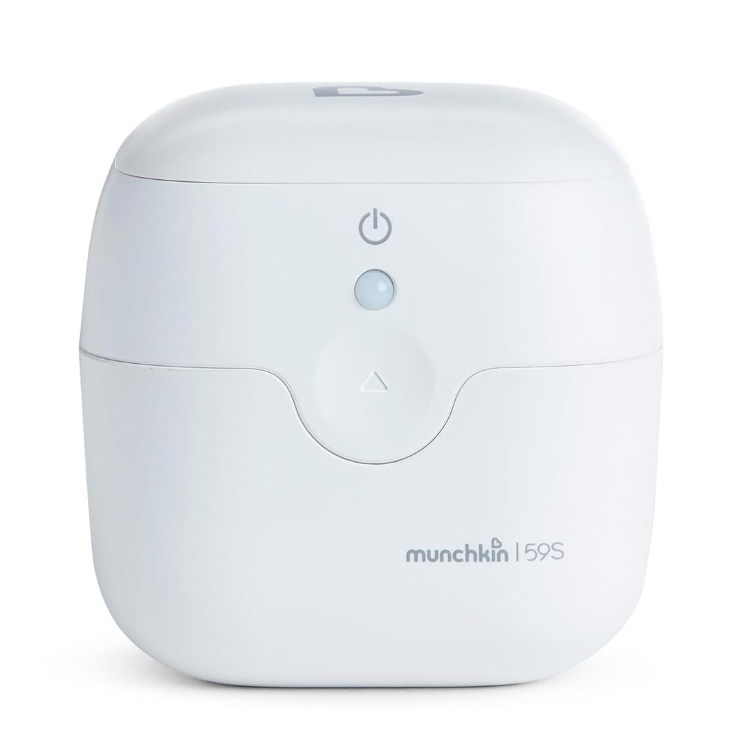 Munchkin Portable UV-C Cleaner for Pacifiers, Teethers and More, White