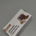 Reusable Vertuo Pods Kit for Nespresso, Reusable Vertuo Capsule for Nespresso with 100PC AL Foil Seals Lids, Refillable Coffee Pods for VertuoLine Compatible with VertuoPlus Espresso Machine