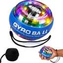 2026 New Auto-Start Power Gyro Ball, Hand Wrist Forearm Trainer and Strengthener, Torque Balls Hand Exerciser with Led Light (with Ball Bag)