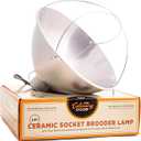 Fluker's Culinary Coop Brooder Lamp for Chicken Coop or Outdoor Animals, 10-Inch