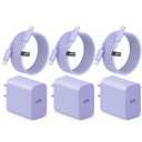 iPhone 17 16 15 Fast Charging 10FT Long USB C Charger Type C Charger 3 Pack Fast Charger USB C for iPhone 17/17 Plus/17 Pro/17 Pro Max/16/16 Plus/16 Pro/16 Pro Max/15 Pro Max, iPad Pro, Samsung, (Purple)