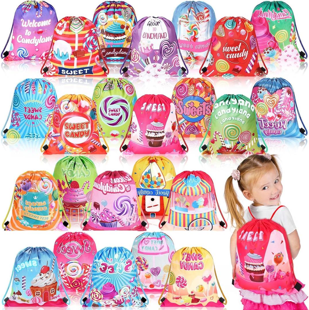 Sweetude 24 Pcs Candy Party Gifts Bags Candy Drawstring Bags Decoration Favor Storage for Girls Kids Birthday Wedding Party Decoration Sweetude 24 Pcs Candy Party Gifts Bags Candy Drawstring Bags Decoration Favor Storage for Girls Kids Birthday Wedding Party Decoration