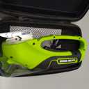 Fursnob Upgraded 4V Cordless Electric Scissors, Cardboard Cutter with 3 Blades,Case, USB Charging, Max Cutting 1/4" Rotary Box Cutter for Cardboard, Carpet & Plastic, Lightweight & Arthritis Friendly (Green)