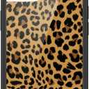 Wildflower Cases - Meow, Compatible with Apple iPhone 15 | Leopard Animal Brown Black Spots Cute Trendy - Protective Black Bumper, 4ft Drop Test Certified, Women Owned Small Business