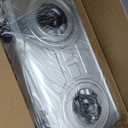 Propane Stove 2 Burner Gas Stove,Portable Stainless Steel Stove,Auto Ignition Camping Dual LPG for RV, Apartment, Outdoor (27.7''*16.1'')