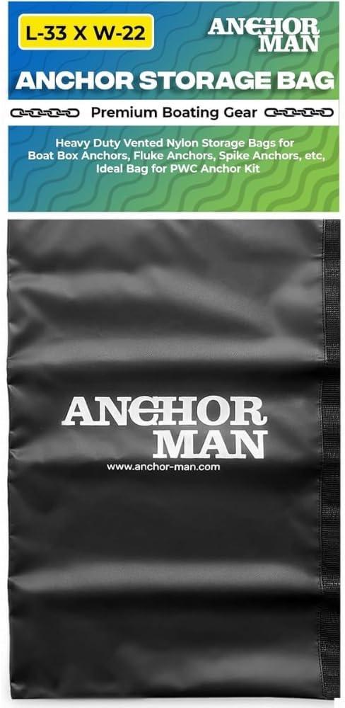Heavy Duty Anchor Bag for Boats  33 x 22 Waterproof Rope Bag for Anchors, Floats, Life Jackets & Bumper Storage Boat Anchor Bags