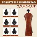 Craftsman Golf Premium Leather Brown Blade Mallet Putter Cover Driver Fairway Wood Headcover Cover Magnetic Closure