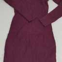 Popilush Long Sleeve Midi Dress Bodycon Party Dress Shapewear Tummy Control Cocktail Dresses Built-in Bra (Large, Nut Red Midi Dress)